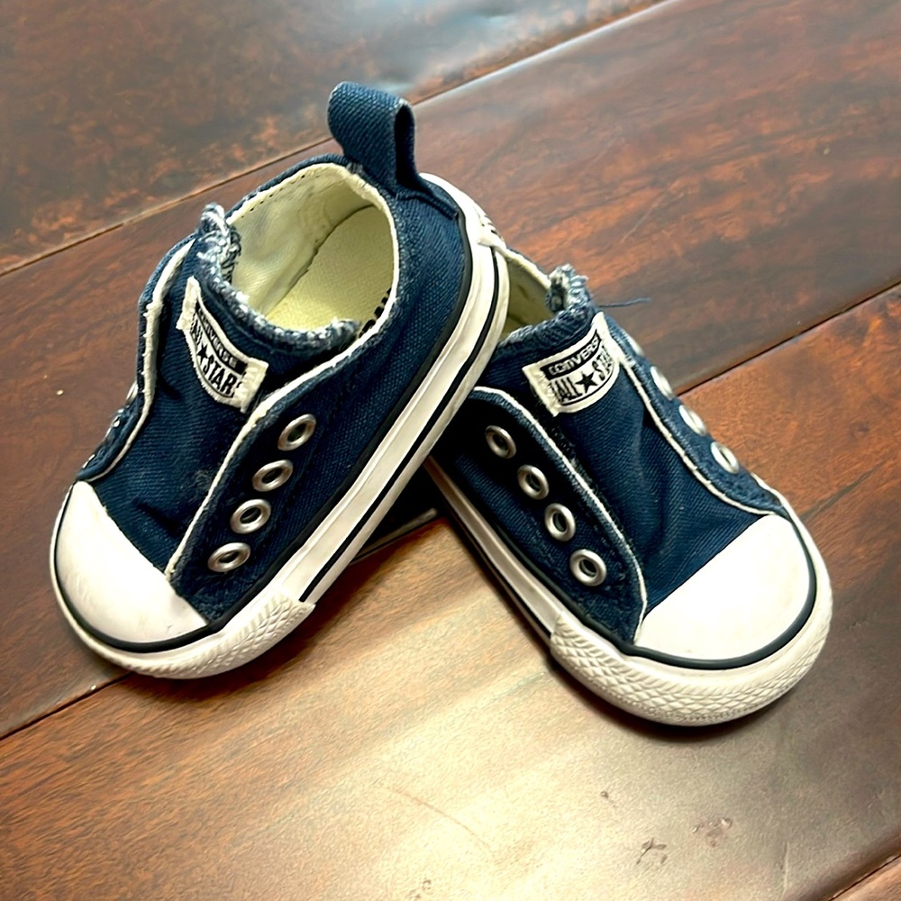 Converse Navy Baby Sneakers